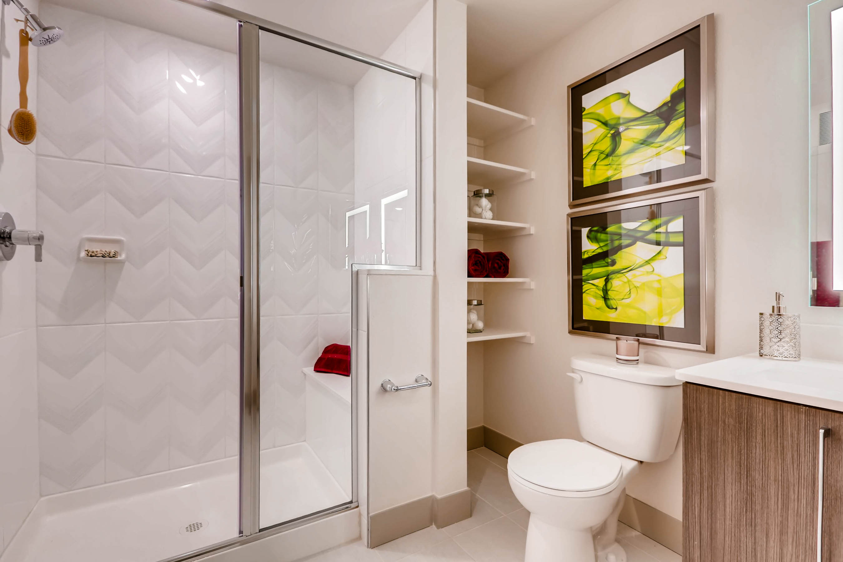 One Bedroom Bathroom, Station A Apartments, Denver CO